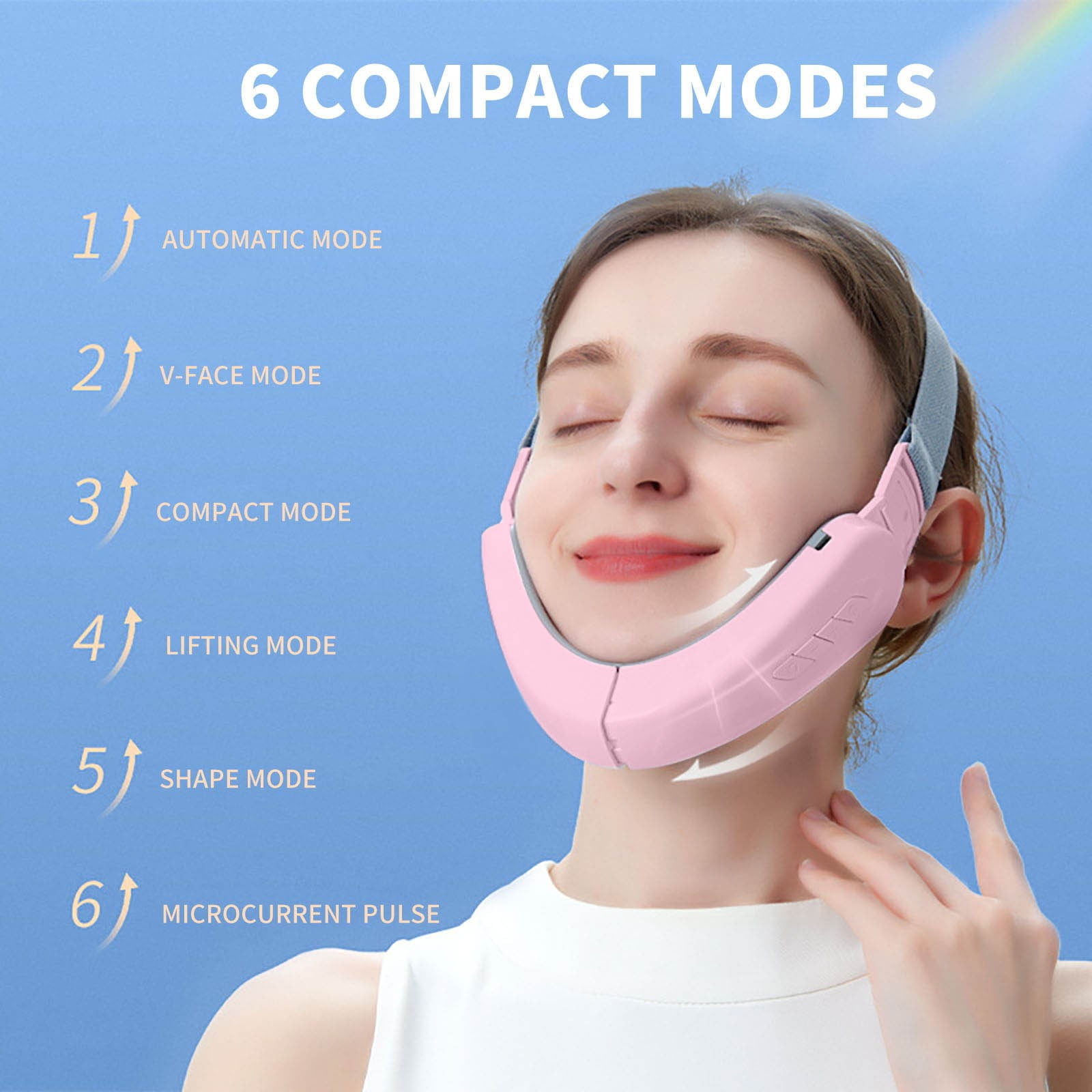 V-Shaped Face Slimming instrument, intelligent Face Lifting instrument, Electric V-Line Shaping Beauty Belt