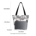 thumbnail image 2 of Defioc Cats Group Print Tote Bag for Women,Shoulder Bag with Zipper Casual Tote's Handbag Big Capacity Shoulder Bag with Inner Pocket Fit for Shopping,Office,Travel, 2 of 7