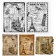 thumbnail image 1 of Sellos transparentes de silicona con forma de billetes de viaje vintage para scrapbooking DIY, postales de viaje, sellos de silicona transparentes, 1 of 9