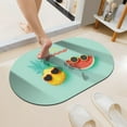 thumbnail image 2 of Cute Tropical Fruits in Beach Super Absorbent Quick-Drying Bathroom Mat Rug, Rubber Non-Slip Bottoms, Easy to Clean,Ultra Thin Bathroom Rugs Fit Under Door and Bathtub(17×27.5Inch), 2 of 6