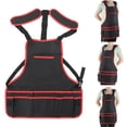 thumbnail image 1 of Fugacal Tool Apron, Multiple Pockets Gardening Apron Oil Proof For Woodworking For Carpenter For Cooking, 1 of 8