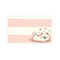 thumbnail image 3 of JML Doormat, Non-Slip Indoor Outdoor Rug Mats for Porch Entry Way, Floor Mat for Bathroom/Kitchen, (16"x24") - Pink and White Striped Puppy, 3 of 6