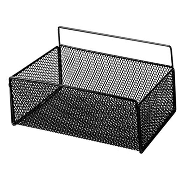 PASTILLA DE PARED DE LA COCINA, ROBUSTO ESPACIO DE HIERRO DE MÚLTIPLES USOS DE USO MÚLTIPLE CESTA DE ALAMBRE DE ALAMBRE DE PARED DE CARGA DE CARGA FUERTE 26X15X14 CM PARA BAÑO