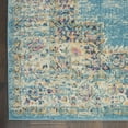 thumbnail image 6 of 4â€™x6â€™ Light Blue Distressed Medallion Area Rug, 6 of 6