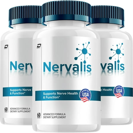Nervalis Capsules – Nervalis Natural Ingredients Glycogen Support, 3 Pack, 180 Capsules