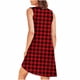 thumbnail image 4 of Camisón de mujer con estampado y bolsillos, sin mangas, plisado, cuello redondo, 4 of 7
