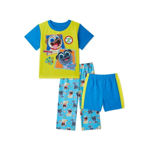 Disney Puppy Dog 3 PC Short Sleeve Pajama Set Boy Size 5T