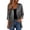 Dark Gray, variant on 3/4 Sleeve Cardigan for Women Open Front Drape Jacket Festival Party Clubwear Loose Fit Lightweight Outerwear Top Night Out