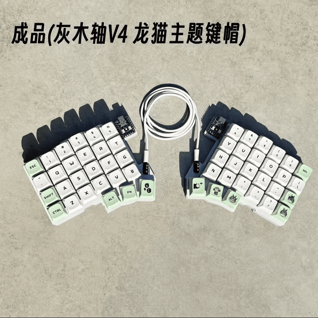Silakka54 Ergonomic Split Mechanical Keyboard Hot Swappable QMK VIAL Programmable RP2040 Zero for PC Gaming Custom Keyboard Gift