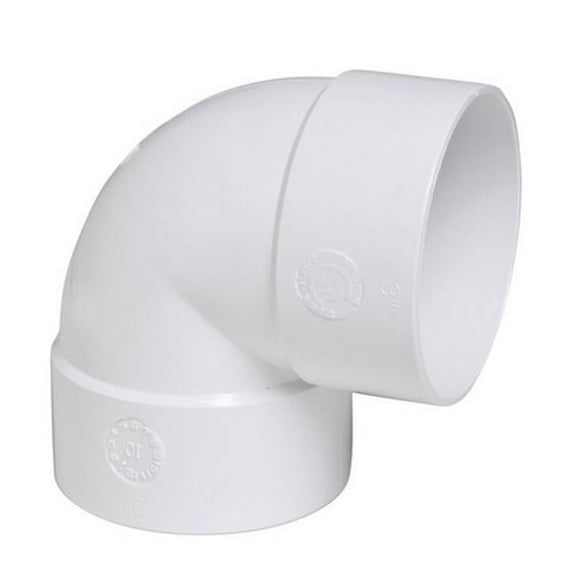 Plastic Trends P202 3 in. 90 Degree PVC Elbow