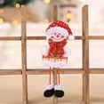 thumbnail image 4 of kiskick Cute Christmas Ornament with Lanyard - Santa Claus Snowman Elk Christmas Tree Doll Pendant Party Supplies, 4 of 8