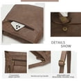 thumbnail image 4 of KL928 Leather Crossbody Bag with Adjustable Strap Multi-Pockets Shoulder bag for Everyday Use,Light Brown, 4 of 7