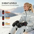 thumbnail image 3 of SAVIOR HEAT Heated Mittens Battery Ski Gloves, Electric Rechargeable Mitts for Skiing Camping Hiking Arthritis Hands Men Women, 3 of 15
