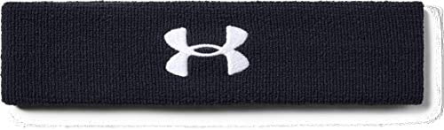 Under Armour Adult Wordmark Terry Headband One Size Fits All White /Black 100 