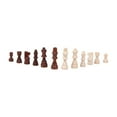 thumbnail image 2 of MERIGLARE 32x Wooden Chess Pieces Checkers Games Wood Chessmen for Club Tournament Dorm L, 2 of 9