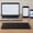 Black, variant on Ultra Thin Foldable Rechargeable Wireless Keyboard, 7.3mm Compact Slim Design with Media Shortcut Keys for Laptop PC & Smart TV