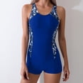 thumbnail image 2 of RQYYD One Piece Swimsuit Women Boyleg Swimsuits for Women One Piece Tummy Control Bathing Suit Sporty Boyshorts Swimwear, 2 of 6