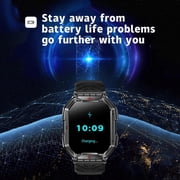 Rainbuvvy KR82 SmartWatch 2.1 inch AMOLED , Flashlight, Outdoor Sports Watch
