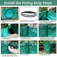 thumbnail image 3 of Samhe 2-Pack 72 Gallons Leaf Bags, Heavy Duty Reusable Garden Waste Bags Camping Yard Recycling Trash Bags for Debris Leaves Grass, 3 of 9