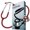 Red, variant on OTICA Acoustic Lightweight Adult Stethoscope with Dual Head Aluminum Chestpiece for Doctors, Nurses, Students and Home Healthcare Use - Vitelecho - Red