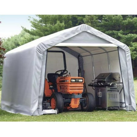 Shed-in-a-Box 12' x 12' x 8' Peak Style Storage Shed, Gray ...