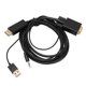 thumbnail image 2 of VGA to DP Connector Cable HD Video Converter Cable with Power Supply and Sound for Computer Desktop Laptop PC Monitor, 2 of 5