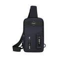 thumbnail image 2 of Iumwxz Sac à Bandoulière Sac de Poitrine Bandoulière Sangle Réglable Organisateur de Rangement Portable Multi-Couches Résistant à l'Eau Multi-Poches Mode Sport Voyage Polyvalent Léger 1 Pack Bleu, 2 of 9