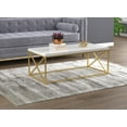 thumbnail image 4 of Safdie & Co. Coffee Table 44L Marble Gold Metal, 4 of 5