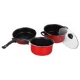 thumbnail image 3 of TEHAUX 3pcs Non Stick Milk Pan Non Stick Frypan Plastic Kitchen Ware for Housewives Daily Use, 3 of 8