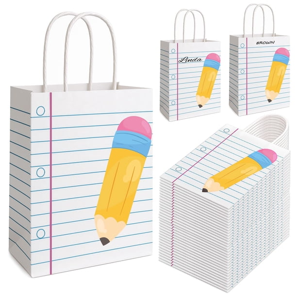 Bolsas de papel FOGWOWO para regalo de agradecimiento a los profesores, 36 unidades, a granel