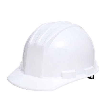 Safe Handler Impact Pro Safety Hard Hat, 4 Point Ratchet Suspension, White (Pack of 1)