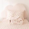 thumbnail image 3 of JJCOITR Floral Printed Zipper Bedding Sets Twin for Kids Girls Lightweight Microfiber Comforter Set with Fitted Sheet Pillow Covers,Pink, 3 of 10