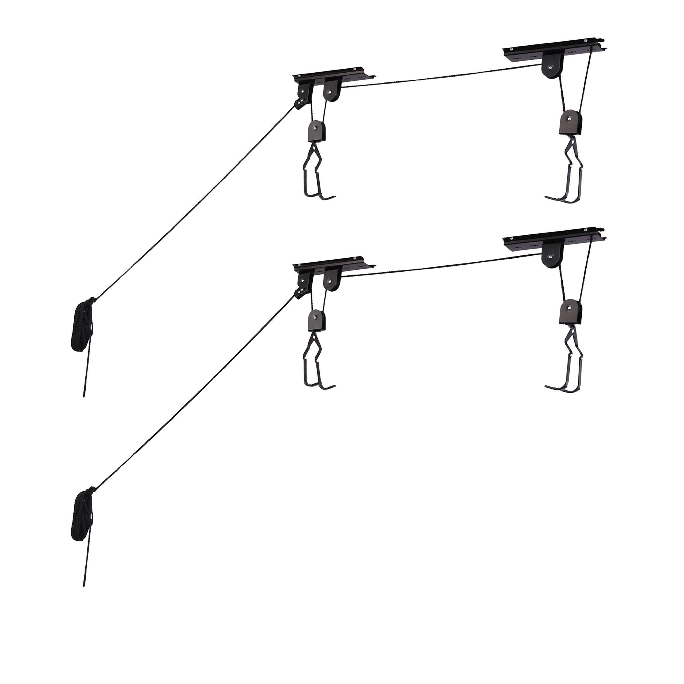 Bike Hoists Overhead Pulley System with 100 lb Capacity for Bicycles