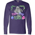 thumbnail image 3 of Inktastic Palm Bay Florida Cute Swimming Manatee Long Sleeve T-Shirt, 3 of 5