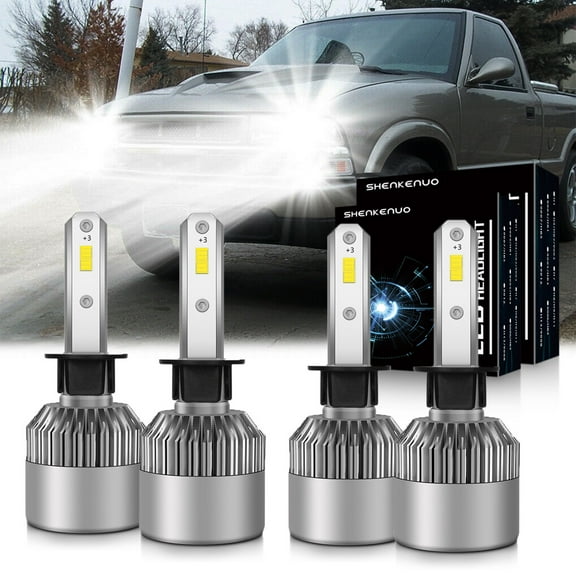 For S10 PICKUP 2016-2017 Headlights,H1 High Beam H1 Low Beam Bulbs,4pc