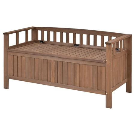 Costway 70 Gallon All Weather Outdoor Patio Storage Garden Bench Costway 70 Gallon All Weather Outdoor Patio Storage Garden Bench Deck Box Image 1 Of