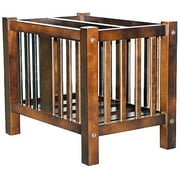 Mission-style Magazine Rack, Light Oak
