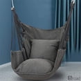 thumbnail image 3 of Silla Hamaca Colgante Portátil De Lona, Silla Columpio Con Bolsa De Transporte Para Jardín, Patio, Balcón Y Camping, 3 of 6