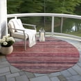 thumbnail image 6 of Addison Rugs Chantille Indoor/Outdoor Transitional Stripes Paprika Washable Round Rug, 8' x 8', 6 of 6