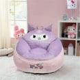 thumbnail image 2 of Hello Kitty Friends Kuromi Kids Compressed Foam Bean Bag Chair, 2 of 7
