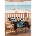 thumbnail image 2 of Outdoor Tablecloths with Umbrella Hole & Zipper, Spring Floral Rectangle Tablecloth 60x120 Inch, Wooden Flowers Elegant Pastoral Botanical Waterproof Table Cloth, Patio/Pool/Picnic Table Covers, 2 of 8