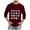 Wine, variant on Kaemgyyd Mens Shirts Soft Comfy Crew Neck 3/4 Sleeve Workout Athletic Tops Valentine's Day Shirts for Men Big and Tall