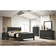 thumbnail image 2 of Furniture of America Jussy Transitional Solid Wood Queen Sleigh Bed in Gray, 2 of 4