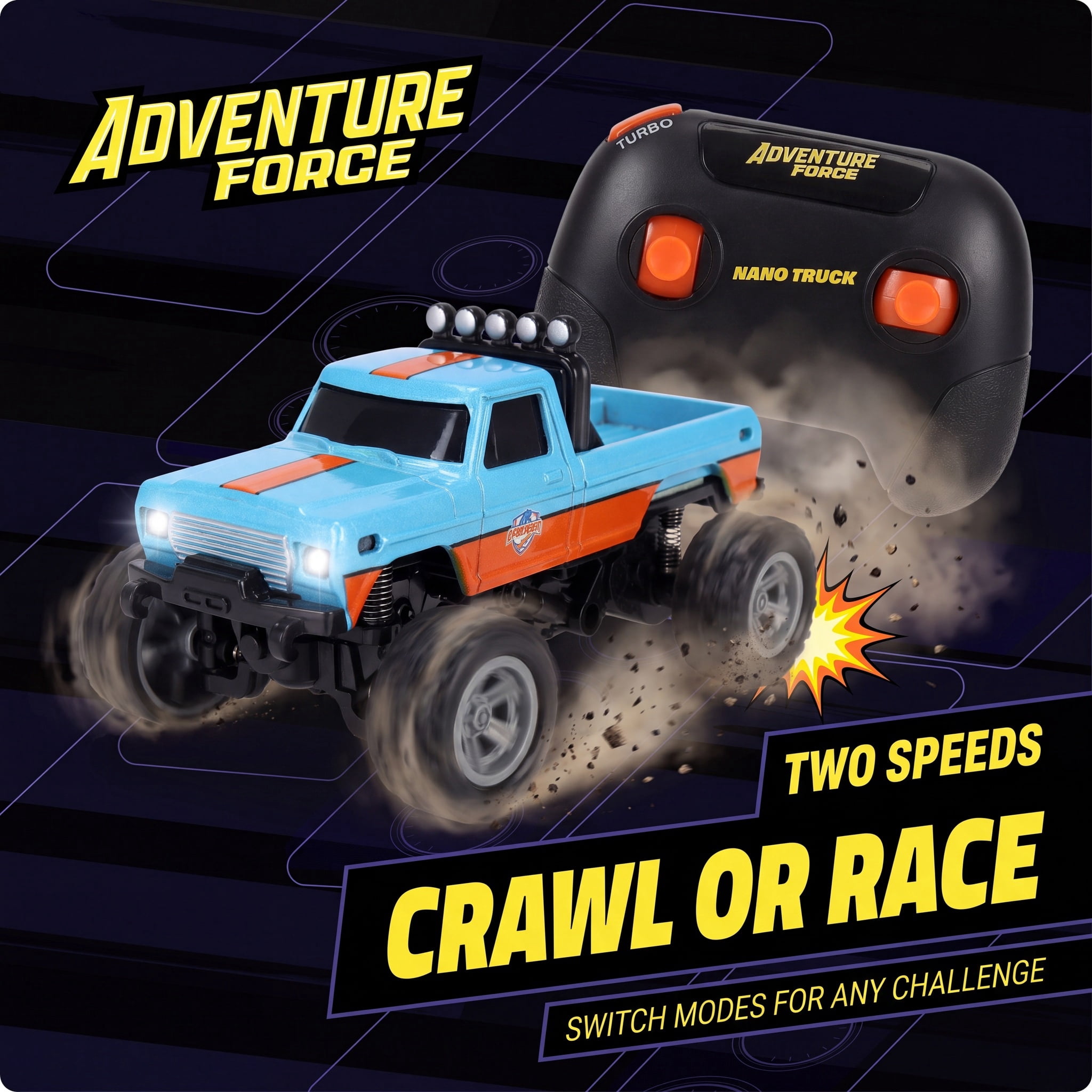 Adventure Force 1:64 Nano Racer Truck Radio Controlled Vehicle