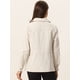 thumbnail image 4 of Chaqueta utilitaria ligera con bolsillos con solapa en la cintura con cordón para mujer Albaricoque M, 4 of 6