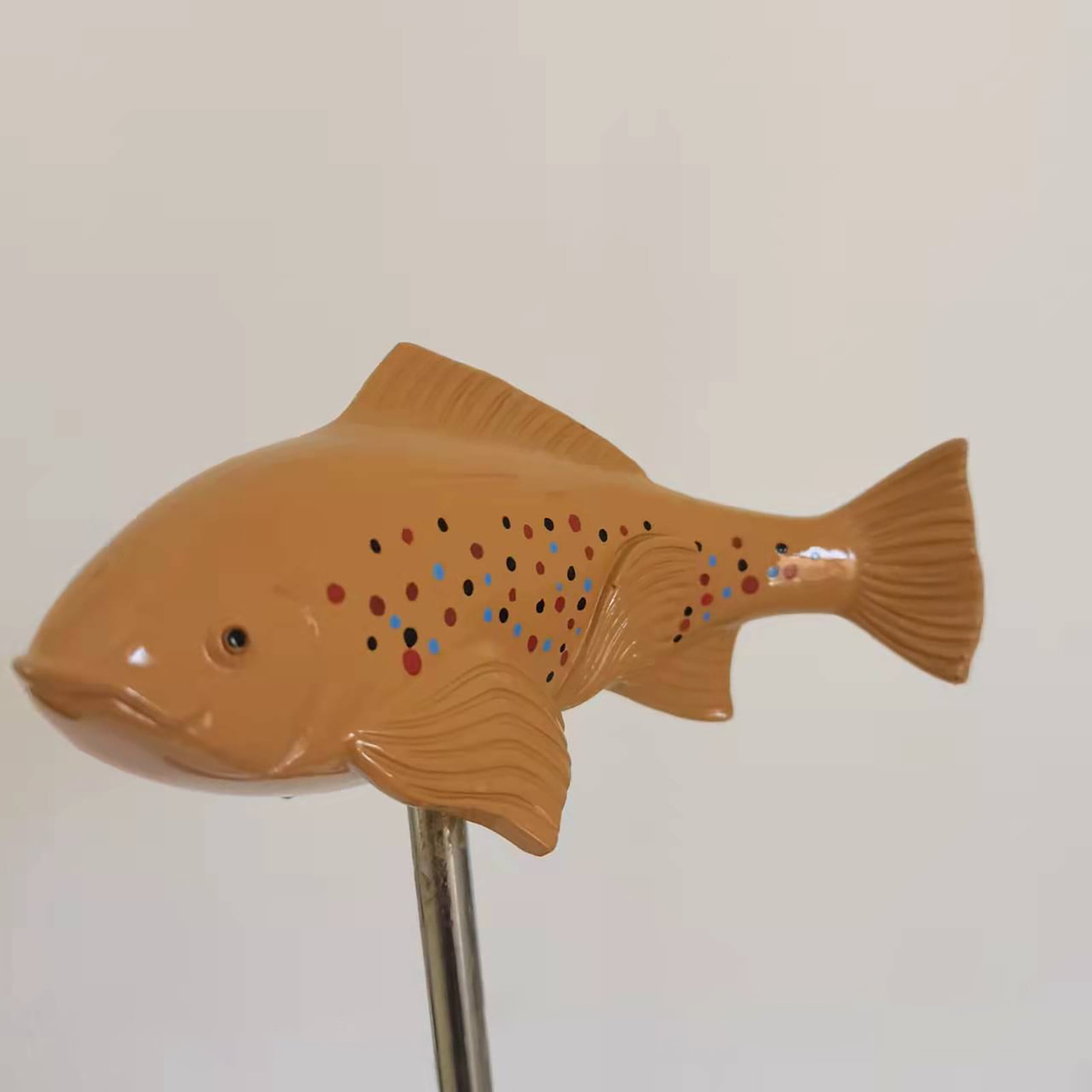 XEOVHV Fish in The Garden, Ceramic Garden Koi, Garden Koi Resin Crafts, Koi Fish Statue Outdoor, Sculpture for Outdoor Garden Lawn Pond Ornament (3 Pcs Brown)