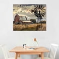 thumbnail image 2 of Shiartex Farmhouse Wall Art - Old Barn&amp;Truck Canvas Pictures Wall Art, Country Windmill Landscape Prints, Farm Horse Framed Artwork for Home Wall Decor 20x16in, 2 of 6