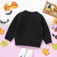thumbnail image 6 of Toddler Baby Boy Girl Halloween Sweater Knitted Crew Neck Pumpkin Face Sweaters Pullover Sweatshirt Tops Fall Winter Clothes, 6 of 7