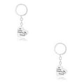 thumbnail image 2 of Youkk Teacher Keychains Bulk Heart-shape Key Chain with Smooth Stainless Steel Durable Rust Protection Charms Pendants D1270-2 2Set, 2 of 6