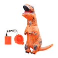 thumbnail image 4 of Disfraz inflable de dinosaurio disfraz de soplado de aire para carnavales de disfraces Niños naranja, 4 of 8